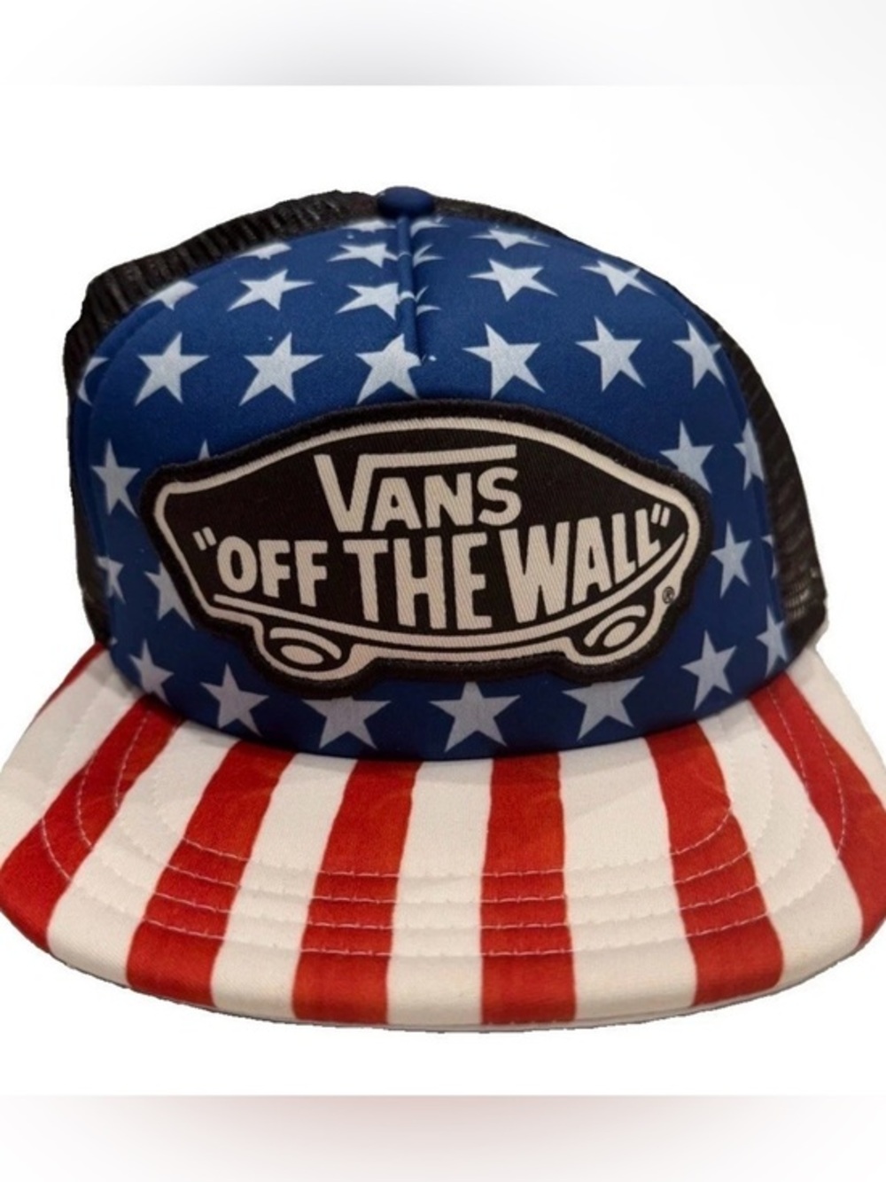 Vans Black Mesh Trucker Cap with Snapback
